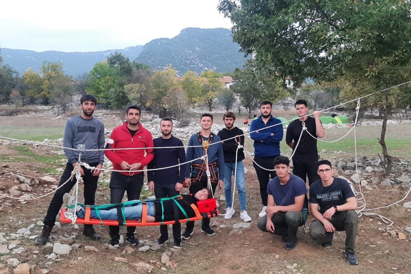 Akseki Meslek Yüksekokulu Sivil Savunma ve İtfaiyecilik Programı 1. ve 2. Sınıf Öğrencilerinin Uygulama Dersleri